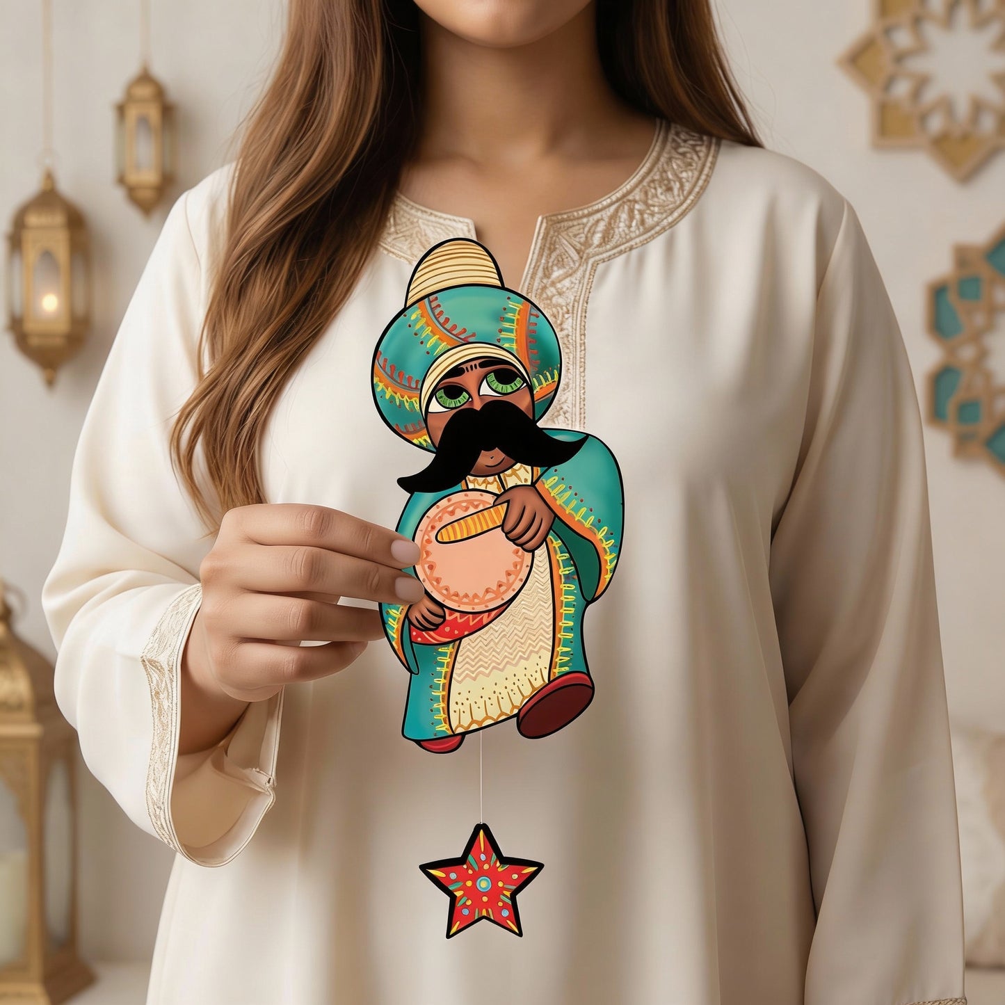 3 Wooden Danglers Decorations