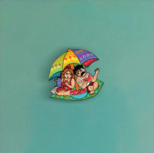 Roshdy & Sharbat umbrella  Magnet