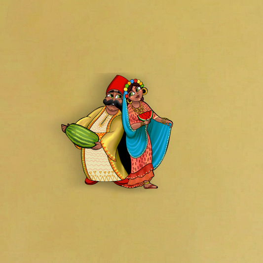 Lady and Bateekha Magnet