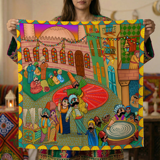 Liquorice Konafa Tablecloth